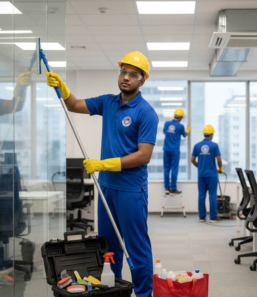 Deep Cleaning: (kitchens, washrooms, offices, living spaces)