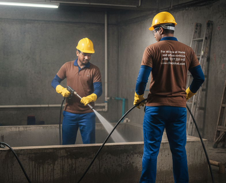 Water Reservoir Cleaning: Professional cleaning of overhead and underground reserve tanks.