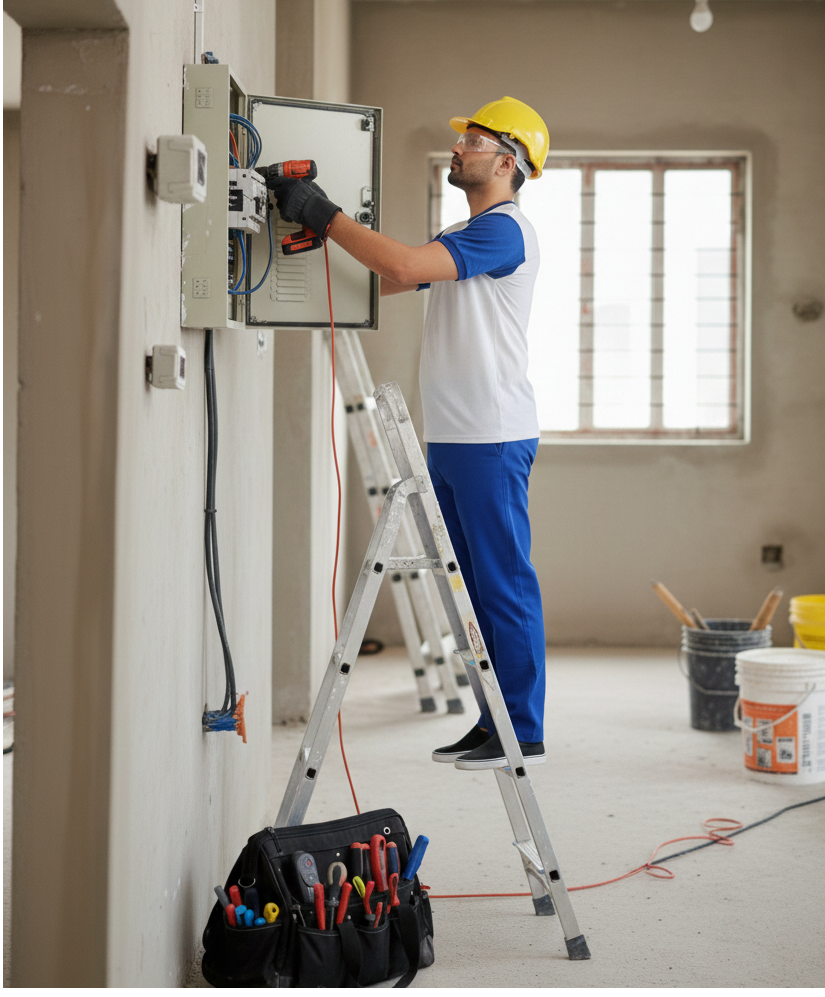 Electrical Engineering Services: House wiring & any type of electrical goods installation work.