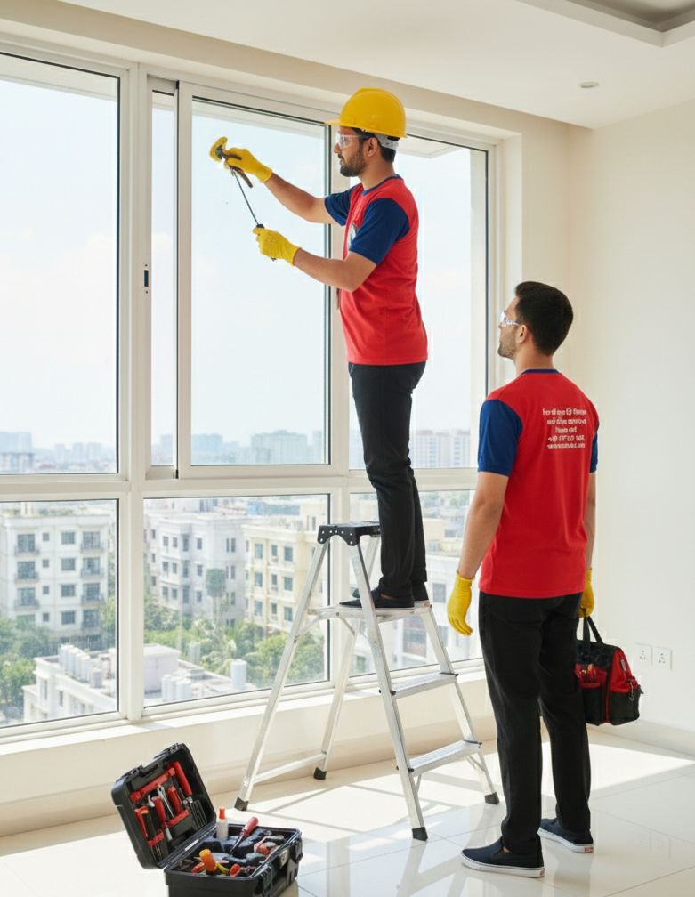 Structural Maintenance: Thai-glass repair, lock and key services, and door hardware.