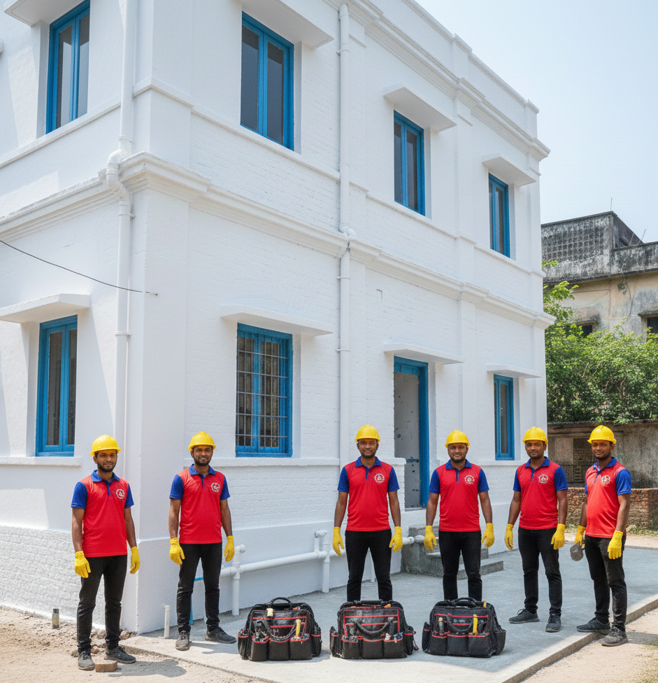 Interior & Paint Work: Professional painting and interior decor transformation.